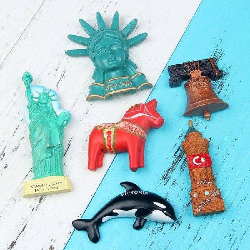 fridge attaches 3d world famous architectural scenery tour