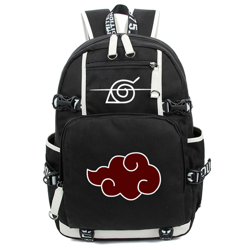 Anime Cosplay Backpack Akatsuki Sharingan Student School Sho