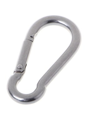 1 Pc 304 Stainless Steel Spring Cabiner Snap Hook Keychain