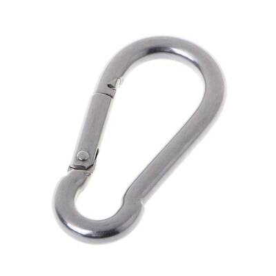 1 Pc 304 Stainless Steel Spring Cabiner Snap Hook Keychain
