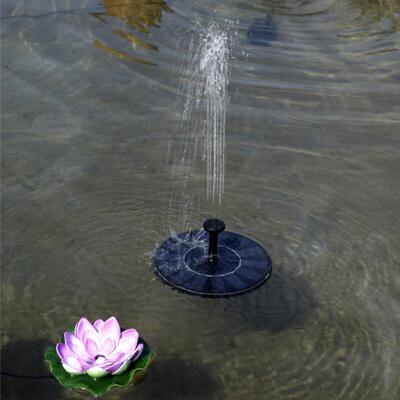 Mini Solar Fountain Round Water Source Home Water Fountains