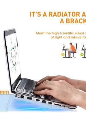 Portable Slim Smart Laptop Cooling Pad USB 3 Fans Gaming Lap