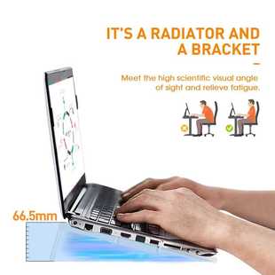 Portable Slim Smart Laptop Cooling Pad USB 3 Fans Gaming Lap