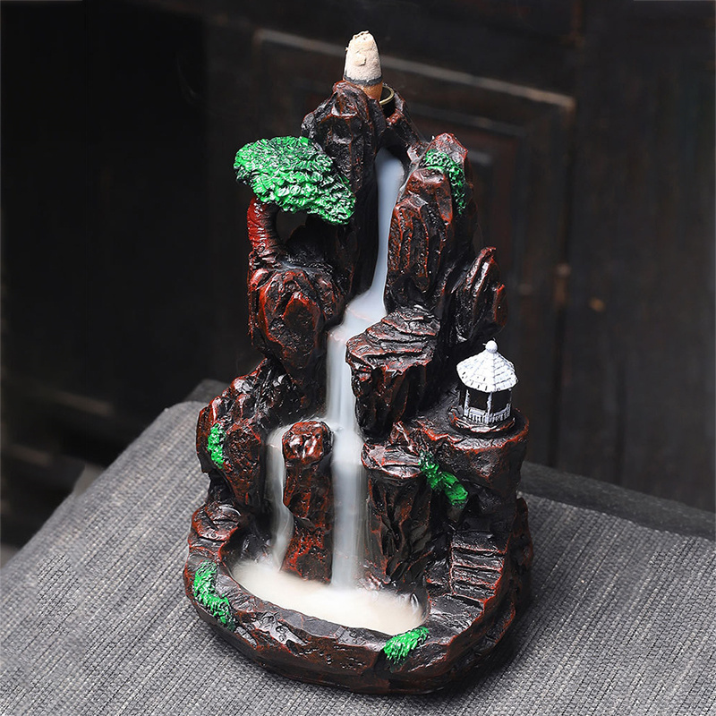 Backflow Incense Burners Waterfall Resin Craft Incense