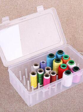 Sewing Thread Storage Box 42 Pieces Spools Bobbin Carrying