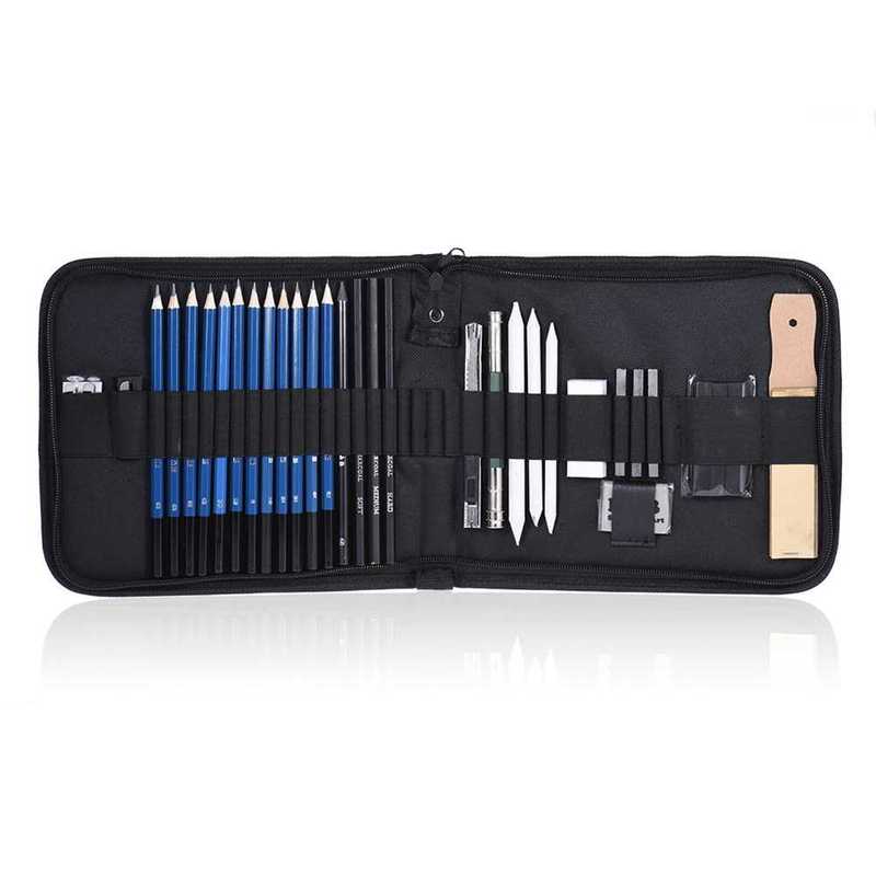 32pcs Professional Drawing Sketch Pencil Kit Sketch Graphite