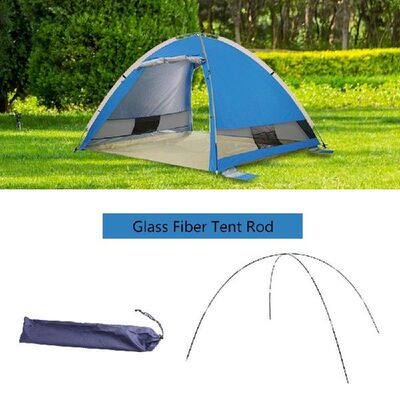 1 pair Arc Tent Pole Fiberglass Camping Tent Rod Spare