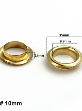 *100sets 10mm s Eyelet with Washer 800# Leather Craft Repair