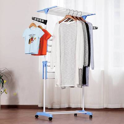clothes drying rack fold laundry garment dryer hanger 杆衣架