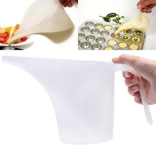 1000ML Tip Mouth Plastic Measuring Jug Cup Graduated