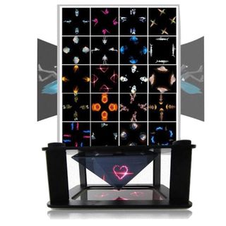 niversal 3D Holographic Display Stand Projector Mini Pyramid