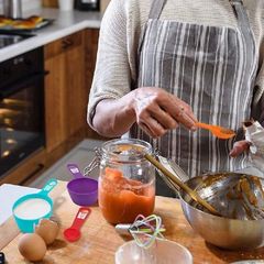 12 Pcs Plastic Measuring Cups and Spoons Set Colored