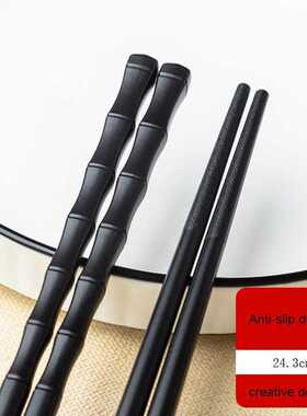 10 Pairs Chopsticks Bamboo Shape Food Grade Safe Food Stick