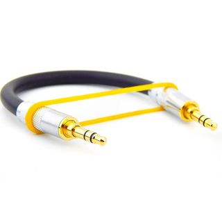 Hifi Stereo Audio 3.5mm to 3.5mm Male plug Line In Car Aux