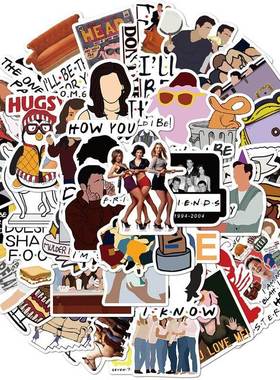50pcs/Pack New TV Series Show Friends Waterproof Graffiti P