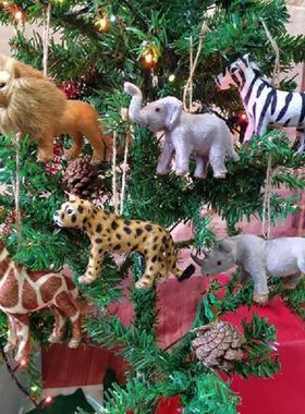 6 Styles Hanging Simulation Lion Tiger Elephant Zebra