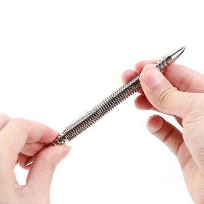 Spring Tool Hammerless Nail Set 5000 PSI Center Holes Punch