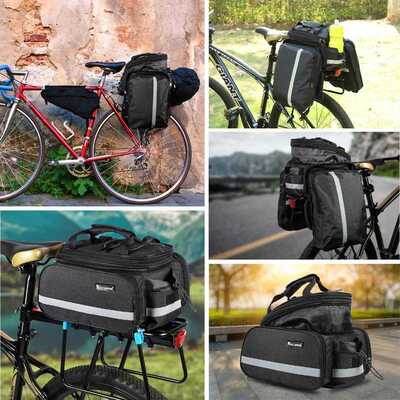 Bike Bag Cycling Pannier Storage Luggage Carrier Basket Moun