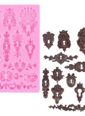 896A Cake Mold Vintage Embossed Pattern Sugar Silicone Mold