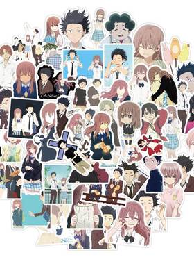 10/50pcs Cartton Anime A Silent Voice Stickers Shape of Voi