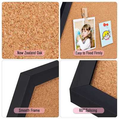 New Style Equilateral Hexagon Cork Board Innovative Message