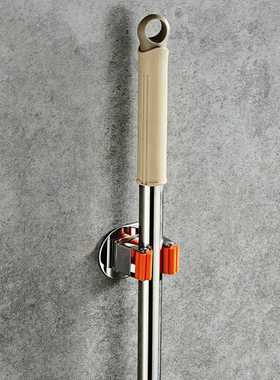 Hanger-Clip Mop-Storage-Box Rack Stainless-Steel Wall-Mounte