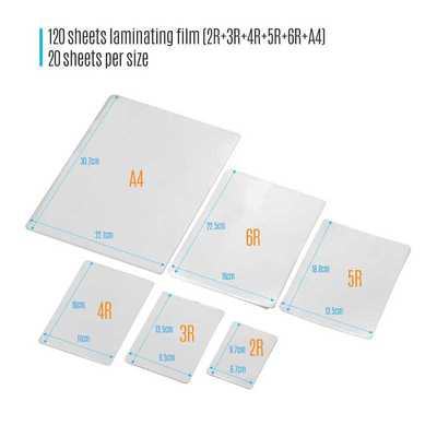 80mic Thermal Laminating Film Pouches PET Clear Sheet Photo