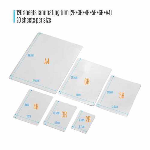 80mic Thermal Laminating Film Pouches PET Clear Sheet Photo