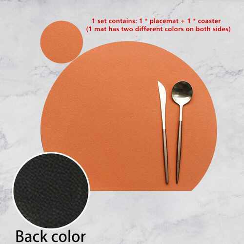 HOT SALE Tableware Pad Placemat Set Semicircle Heat Lnsulati