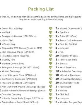 Large Size Handy First Aid Kit Bag Emergency Kit Rescue Bag