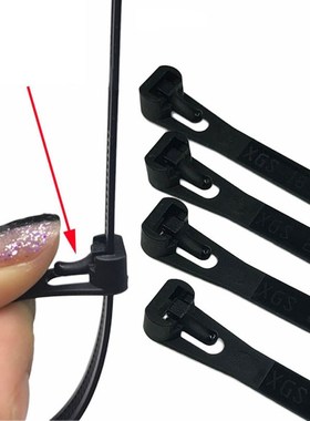 100pcs Reusable Nylon Cable Tie May Loose Slipknot Tie Reusa