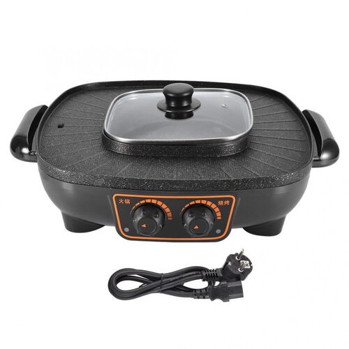 Hot-Pot Multi-Function Cooker Eelectric BBQ Pan Home One-Pie