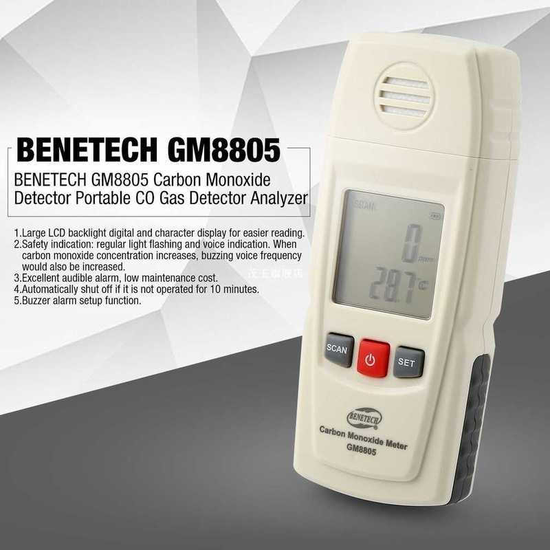 BENETECH GM8805 Carbon Monoxide Detector Portable High Preci