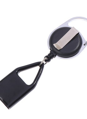 1pc Lighter Leash Safe Stash Clip Retractable Keychain