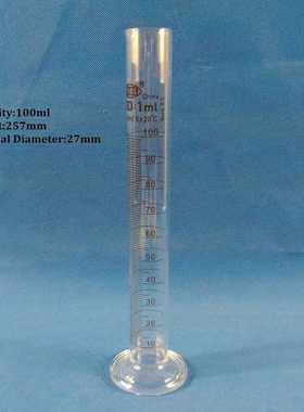 5Pcs/Set glass graduated cylinder, 5ml 10ml 25ml 50ml 100ml