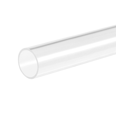 Uxcell Acrylic Pipe Rigid Round Tube Clear 31mm ID 35mm OD