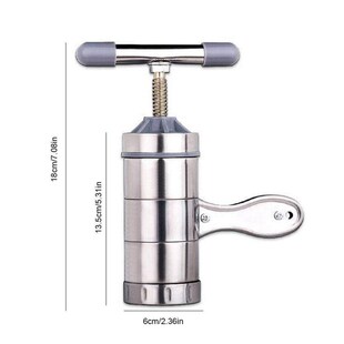 Manual Stainless Steel Noodle Maker Press Pasta Cutter Kitch