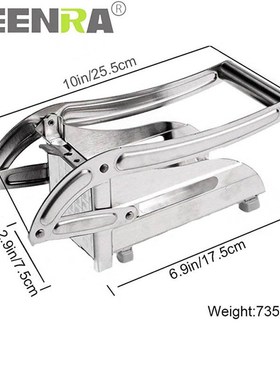 TEENRA 2 Blades Stainless steel French Fries Cutter Potato C