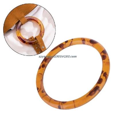 1 x Round Resin Bag Handle for Handcrafted Handbag Purse