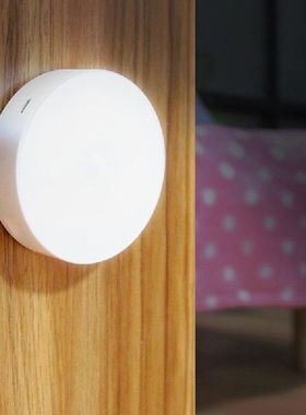 LED Motion Sensor Night Light USB Rechargeable Bedroom Wall