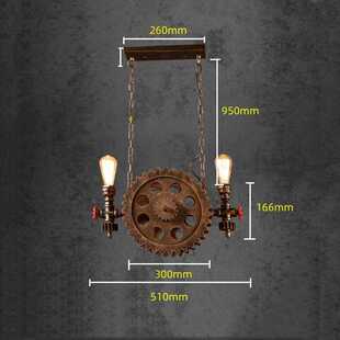 Industry wind light retro loft chandelier living room room d