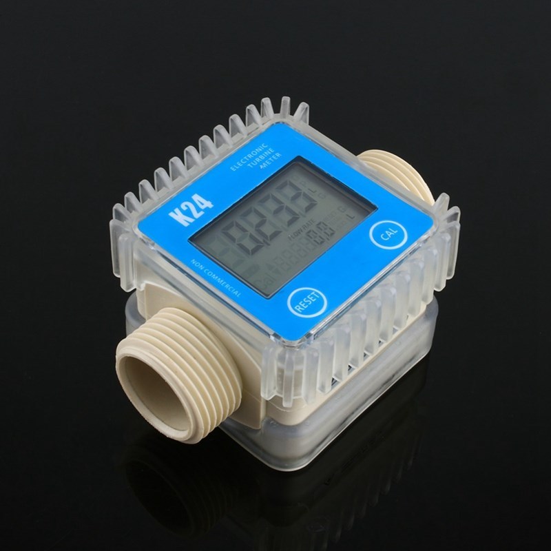 1 Pcs K24 Lcd Turbine Digital Fuel Flow Meter Widely Used Fo-封面