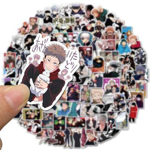 100PCS Anime Jujutsu Kaisen Stickers For Fridge Laptop Lugg