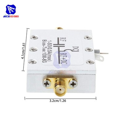 10MHz-6GHz RF Bias Tee DC Blocks for HAM Radio RTL SDR LNA L