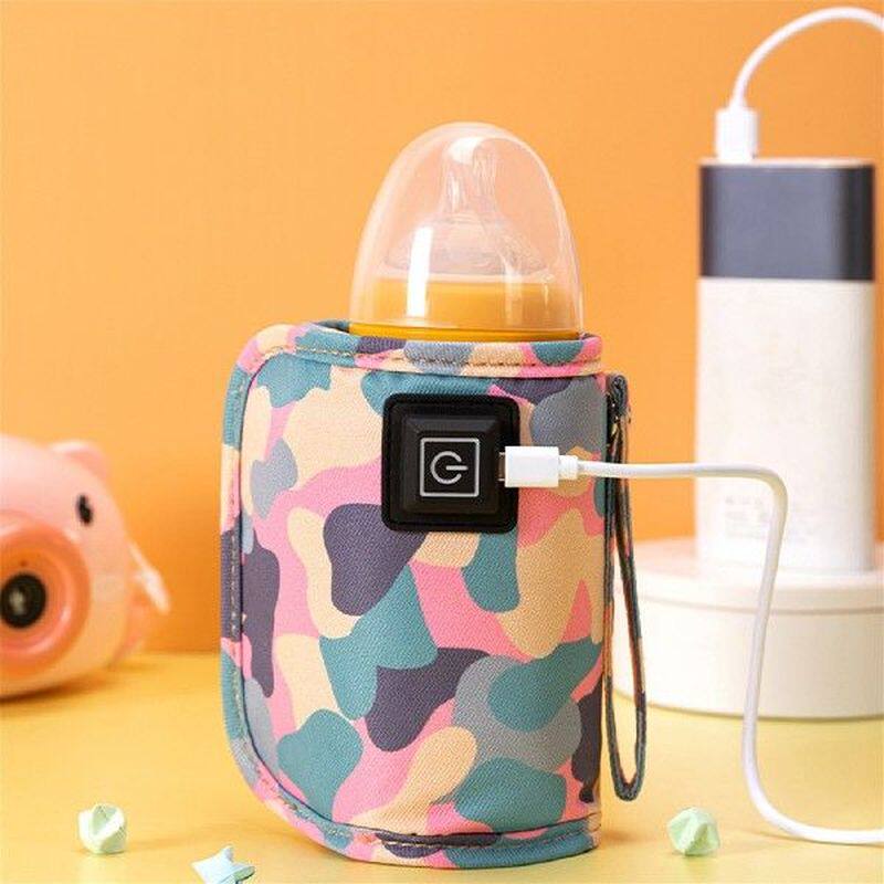 usb charging baby bottle heated cover milk feeding bottle