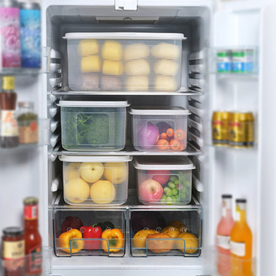 Refrigerator Food Storage Container With Lid Sealed Crisper