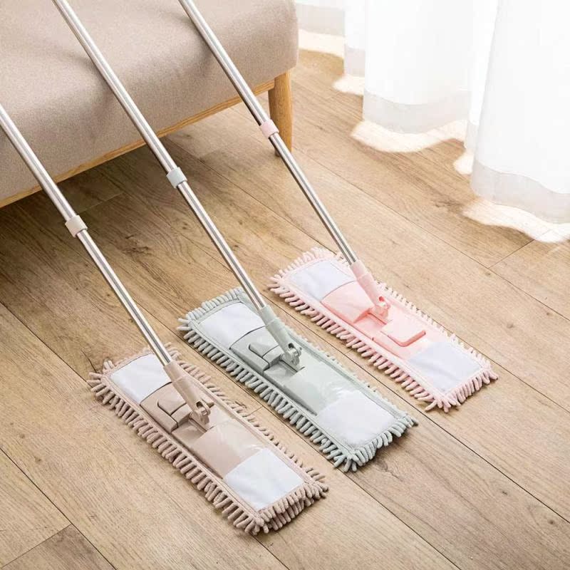 Chenille Dust Mop Bathroom Floor Household Cleaning Folding