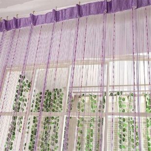 13 Color Beads Line Curtain Modern Yarn Dyed Curtains For