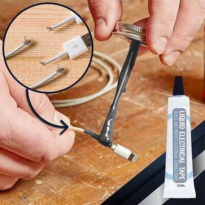 30ml Liquid Insulating Tape Repair Rubber Electrical Wire Ca