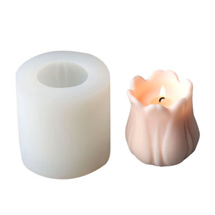 Tulip Flower Fondant Mold Candle Mold Handmade Silicone